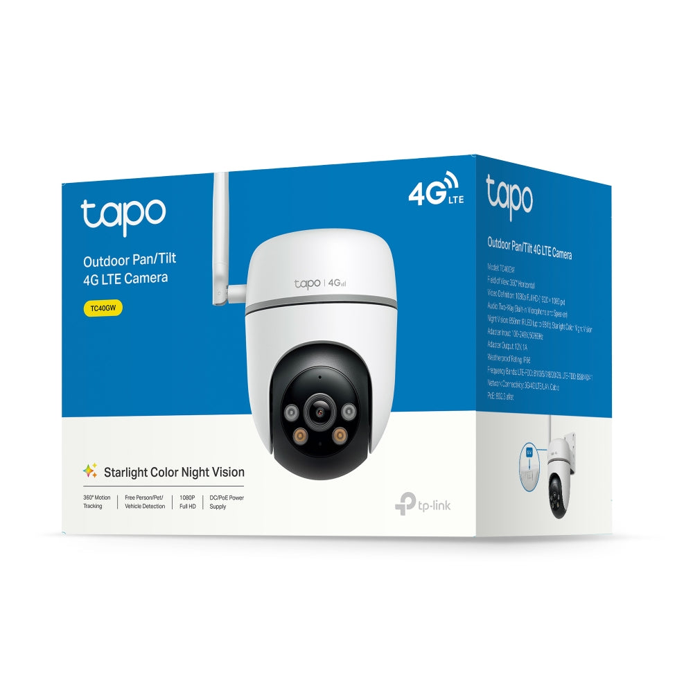 Cámara IP TP-Link RJ45 Ethernet 4G Exterior (TC40GW)