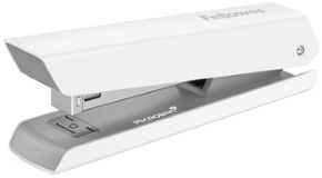 Grapadora para grapar hasta 20 hojas de 80 gramos para grapado abierto y cerrado blanca