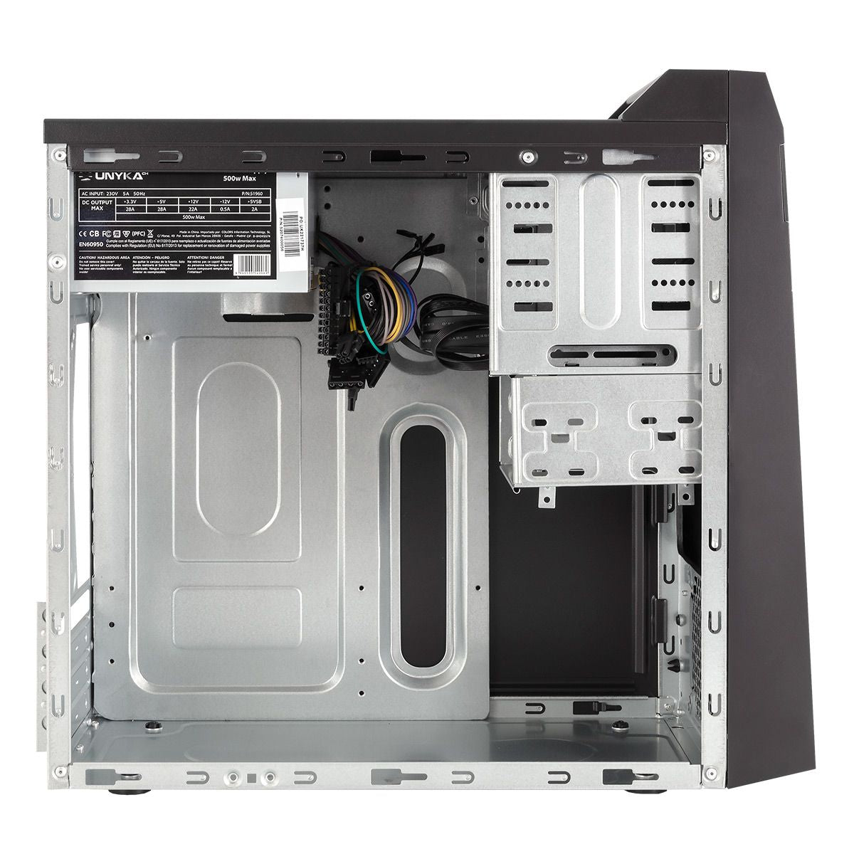 Caja UNYKA Umbrella 500W USB 2.0/3.0 mATX Negra (52074)