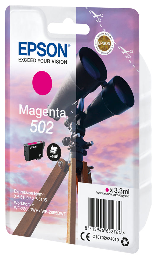 EPSON INK C13T02V34020 MAGENTA T02V3 502