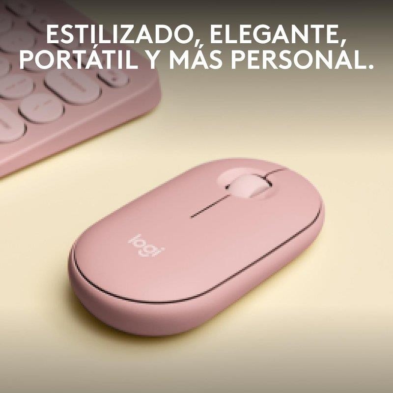 RATON LOGITECH PEBBLE 2 M350S WIRELESS ROSE