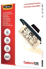 Funda de plastificar mate a3 125 micras pack 100 uds