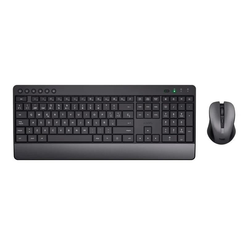 TECLADO + RATON TRUST TREZO WIRELESS BLACK ECO