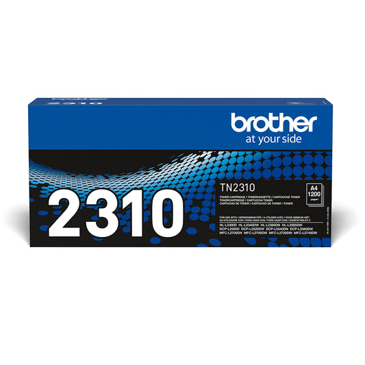 Brother TN2310 Black Original Toner Cartridge. 1,200 Pages