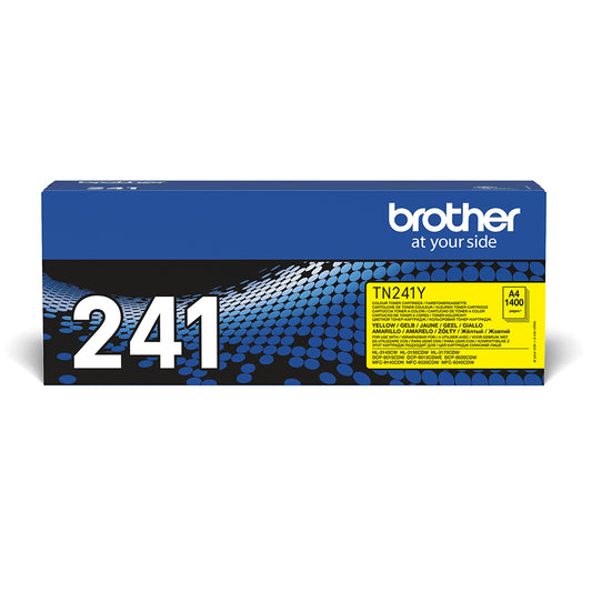 Brother TN241 Amarillo Cartucho de Toner Original - TN241Y. 1.400 Paginas