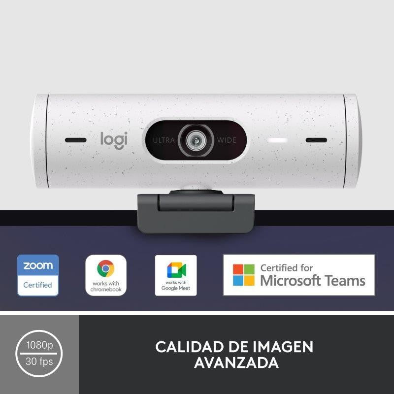 WEBCAM LOGITECH BRIO 500 FHD USB-C WHITE
