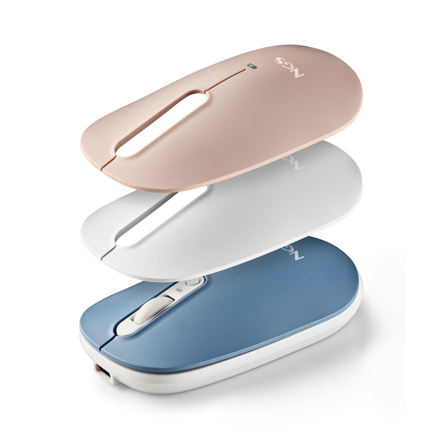 NGS Shell RF 2.4GHz/BT 5.0 Mouse 3 Covers (SHELL-RB)