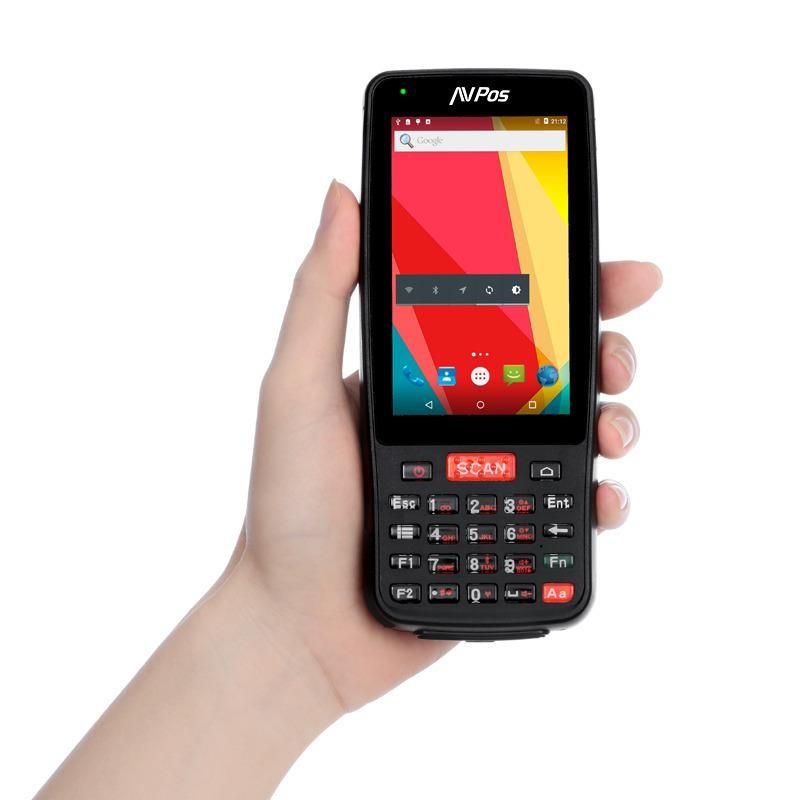 CAPTURADOR PDA AVPOS DC41 4" QUAD/2GB/16GB/NFC/2D/4G/KEYB ANDROID