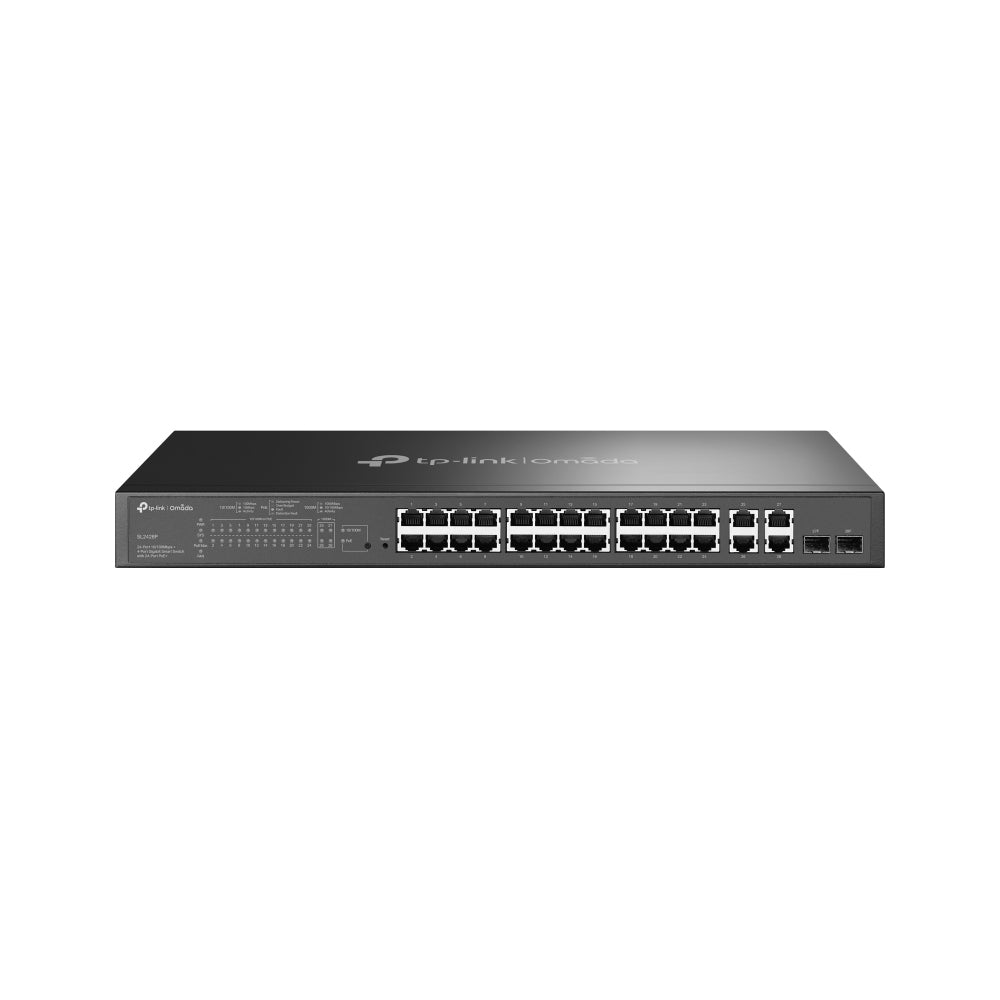 TP-Link 24xRJ45 2xSFP PoE+ 1U Black Switch (TL-SL2428P)