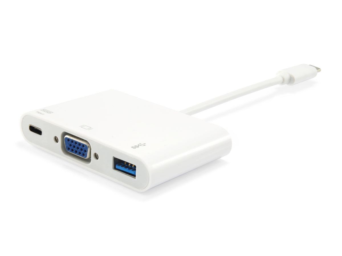 Adaptador EQUIP USB-C a USB-A/USB-C PD/VGA (EQ133462)