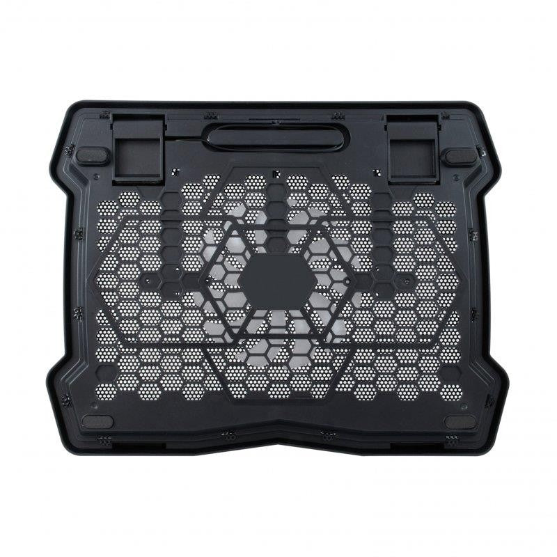 SOPORTE REFRIGERADOR NOTEBOOK CONCEPTRONIC ALUMINIO 15.6" ERGONOMICO BLACK
