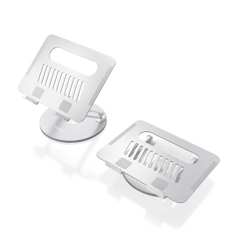 SOPORTE AISENS SOBREMESA TABLET/NOTEBOOK ERGONOMICO 360º 10"-17" SILVER