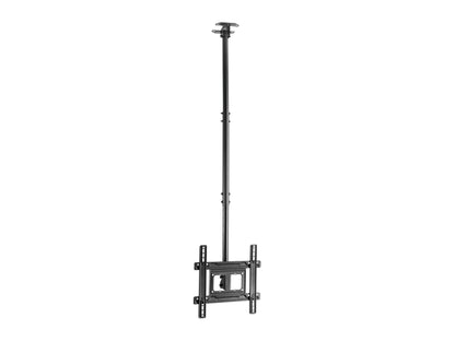 Adjustable monitor/TV ceiling mount from 922mm to 1792mm for 32" to 70" with tilt and swivel, VESA 400x400, up to 50kg, black