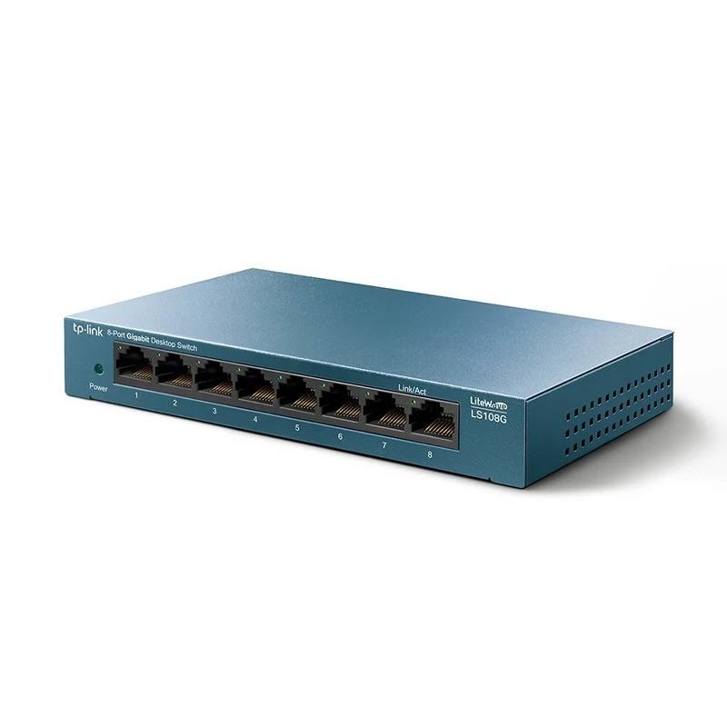 SWITCH TP-LINK GIGABIT 8 PUERTOS LS108GP POE+ METALICO