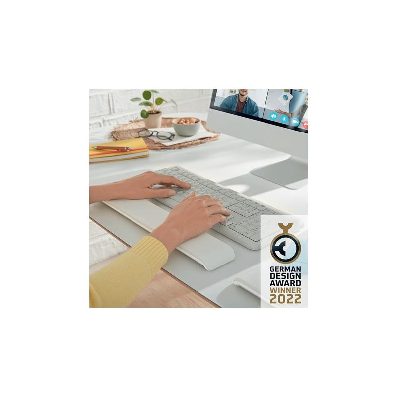 REPOSAMUÑECAS TECLADO LEITZ ERGONOMICO LIGHT GREY