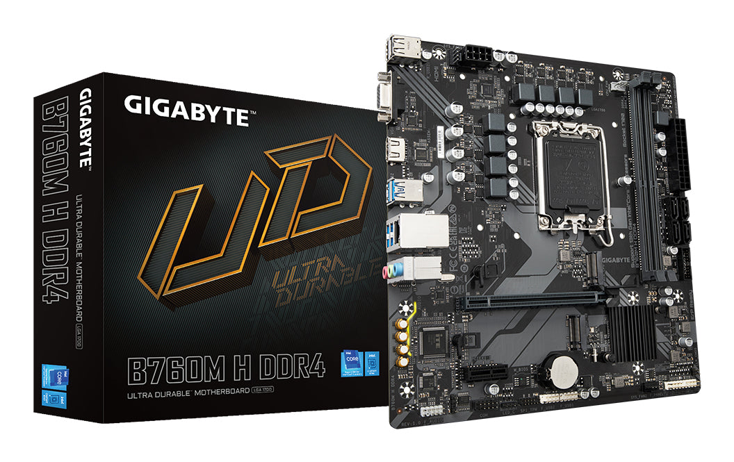 PLACA BASE GIGABYTE GA-B760M-H DDR4 MATX HDMI + VGA