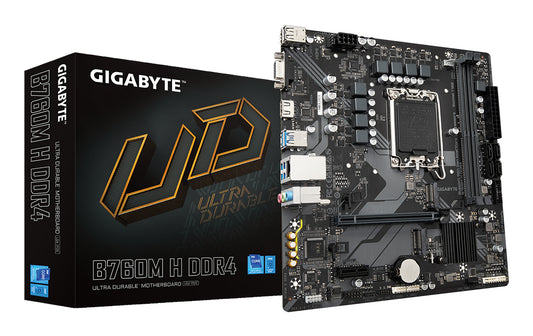PLACA BASE GIGABYTE GA-B760M-H DDR4 MATX HDMI + VGA