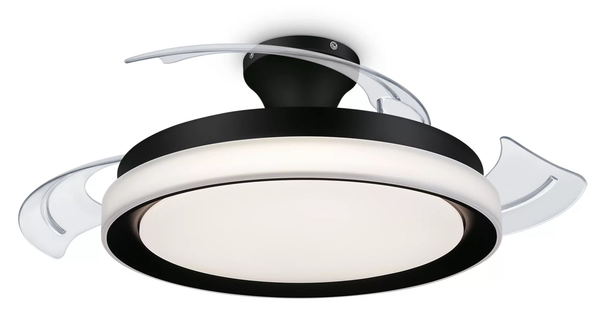 Ventilador Techo Philips + Plafón Negro (929004081701)