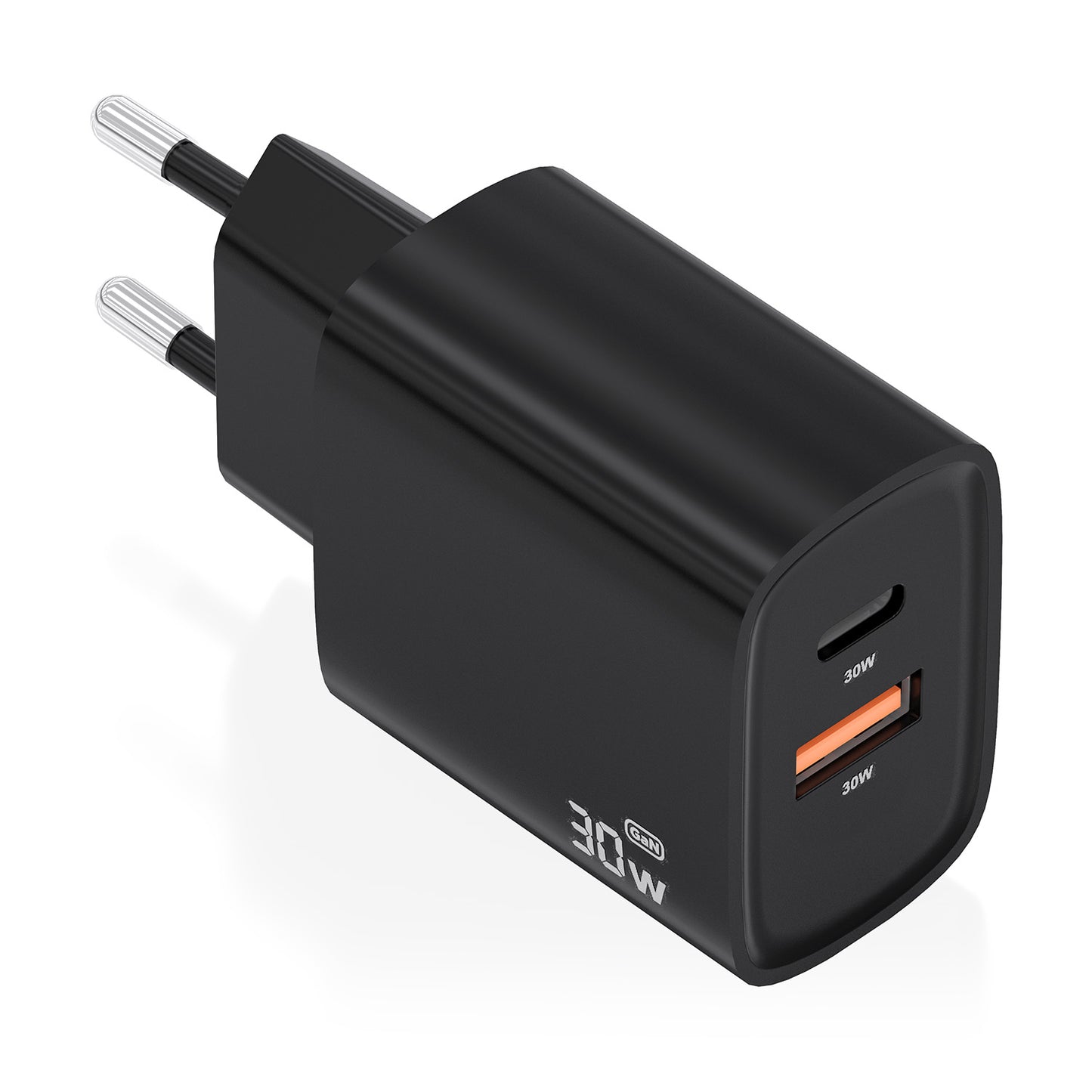AISENS 30W USB-A/C Black Wall Charger (A110-0953)