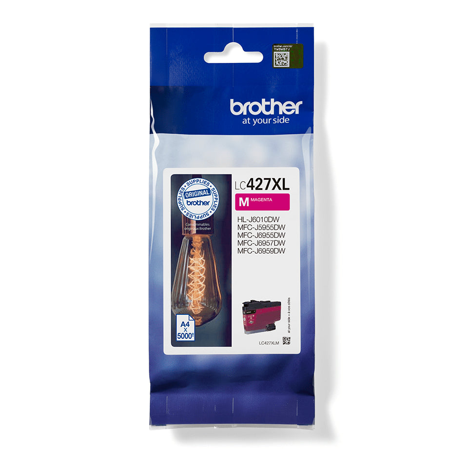 Brother LC427XL Magenta Original Ink Cartridge - LC427XLM. 5,000 Pages