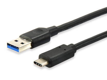 USB-C Male to USB-A Male 3.1 Cable, 1 meter long (for 3A charging or 5Gb/s data)