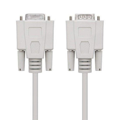 CABLE SERIE NANOCABLE RS232 DB9/M - DB9/H 3M WHITE