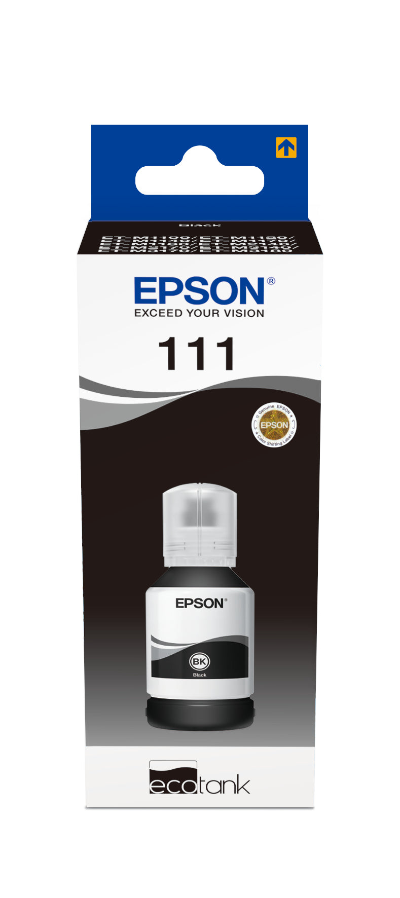 Epson 111 Original Pigmented Black Ink Bottle - C13T03M140. 6,000 Pages