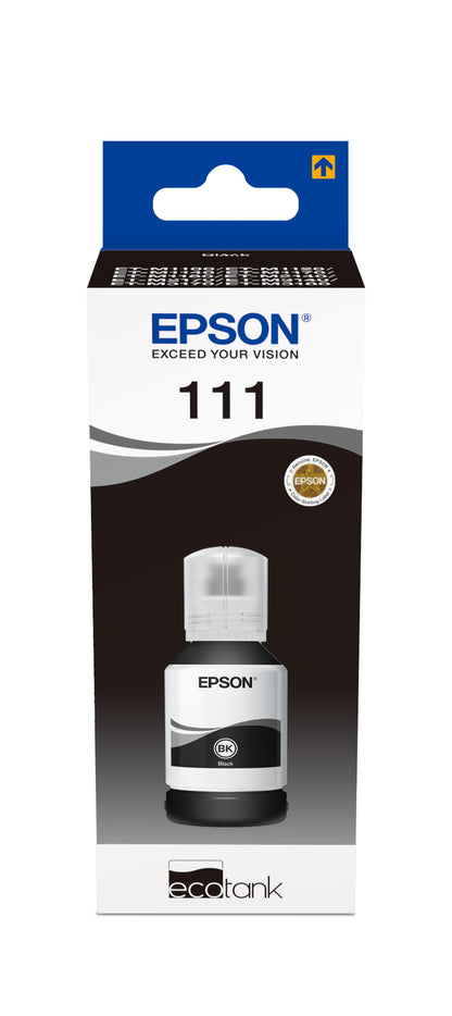 Epson 111 Original Pigmented Black Ink Bottle - C13T03M140. 6,000 Pages
