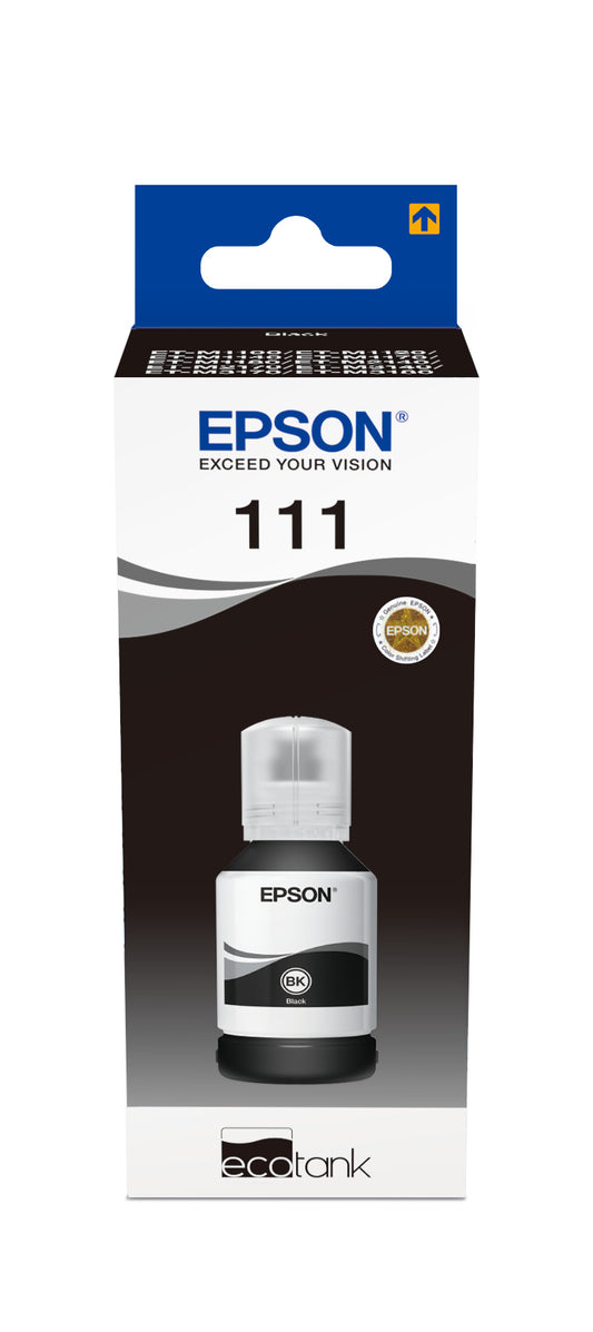 Epson 111 Negro Botella de Tinta Pigmentada Original - C13T03M140. 6.000 Paginas