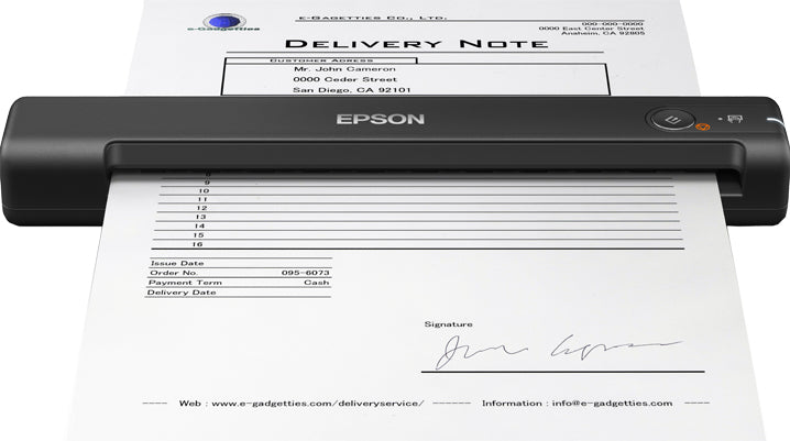 Escáner Portátil Epson ES-50 A4 USB Negro (B11B252401)