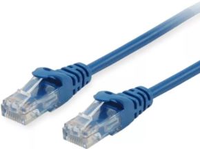 Cable de red desde RJ45 macho a RJ45 macho UTP categoria 6 longitud 0.25 metros azul