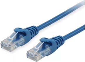 Cable de red desde RJ45 macho a RJ45 macho UTP categoria 6 longitud 0.50 metros azul