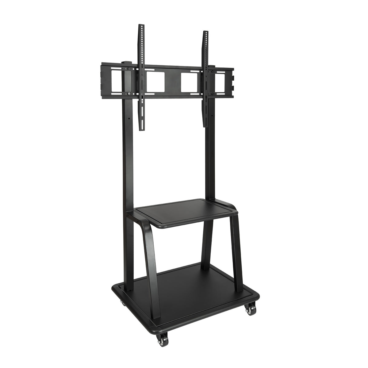 SOPORTE TV MONITOR TOOQ SUELO CON RUEDAS 37" - 100" 150KG BLACK (FS20100M-B)