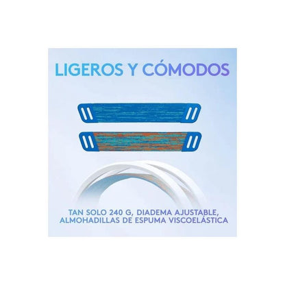 AURICULARES + MICROFONO LOGITECH GAMING G335 JACK 3.5MM WHITE/BLUE