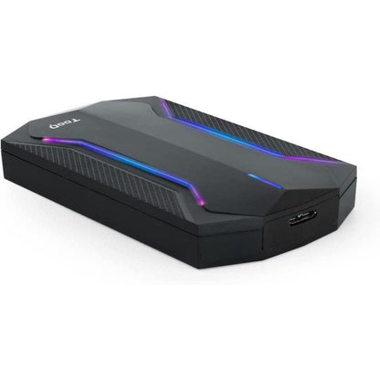CAJA EXTERNA TOOQ  GAMING 2.5 SSD SATA USB RGB BLACK