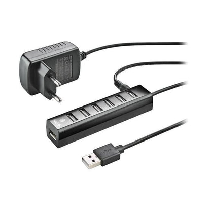 HUB USB NGS TINY 7 PUERTOS USB 2.0 + ALIMENTADOR