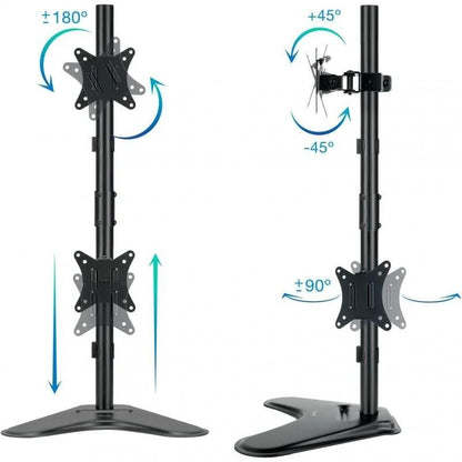 SOPORTE DE SOBREMESA MONITOR TOOQ 17"-32" 9KG 2 BRAZOS VERTICAL GIRA/INCLI