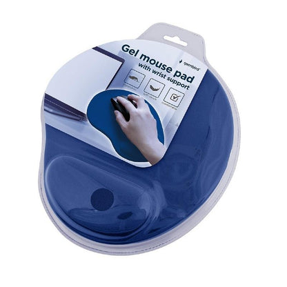 ALFOMBRILLA GEMBIRD REPOSAMUÑECAS GEL MOUSE PAD BLUE