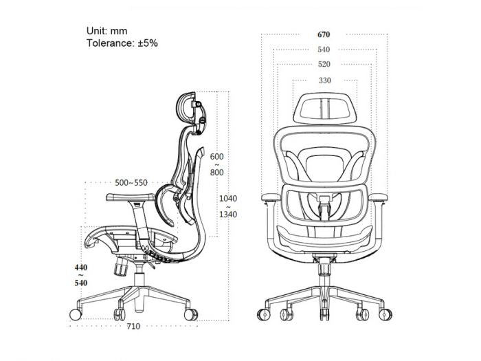 Silla EQUIP para Oficina Ergonómica Gris (651050)