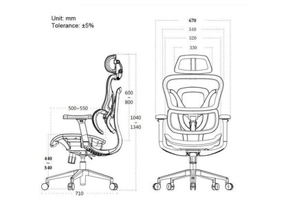 Silla EQUIP para Oficina Ergonómica Gris (651050)