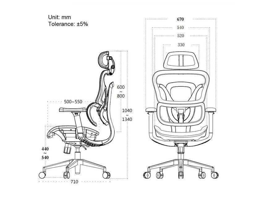 Silla EQUIP para Oficina Ergonómica Negra (651052)