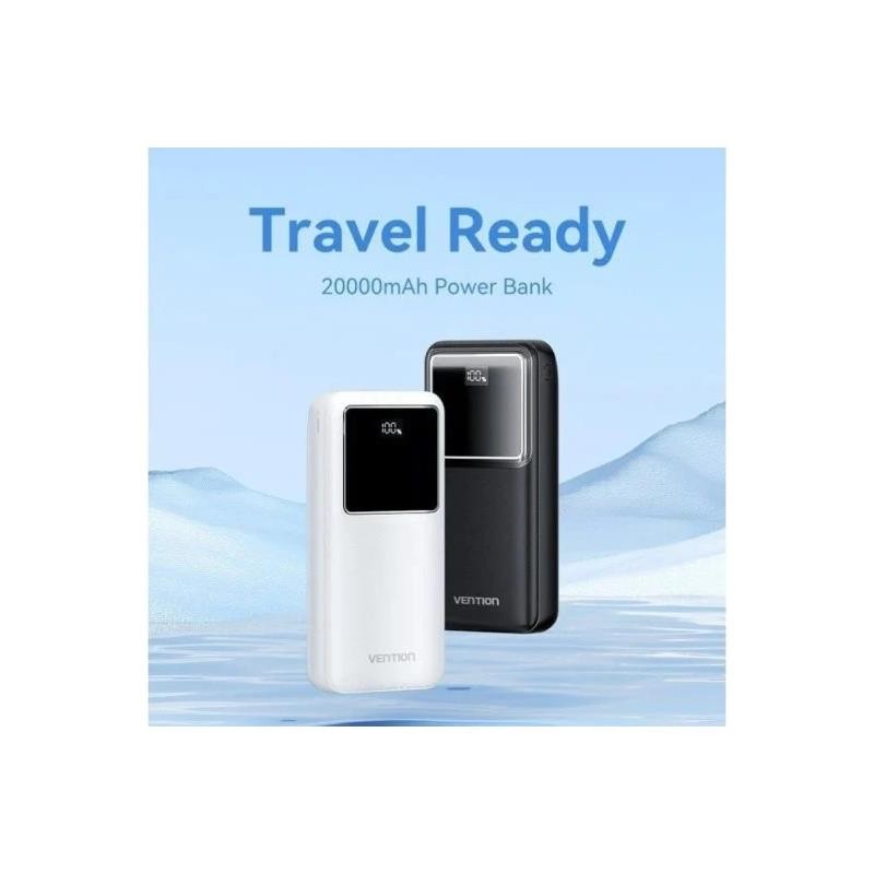 POWERBANK VENTION 5000MAH USB-C + LIGHTNING 20W BLUE