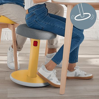 Taburete Leitz Ergo Cosy Active 2 Amarillo (6518-00-19)