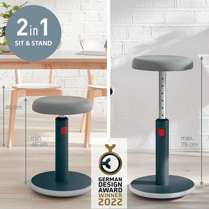 Taburete Leitz Ergo Cosy Active 2 Gris (6518-00-89)