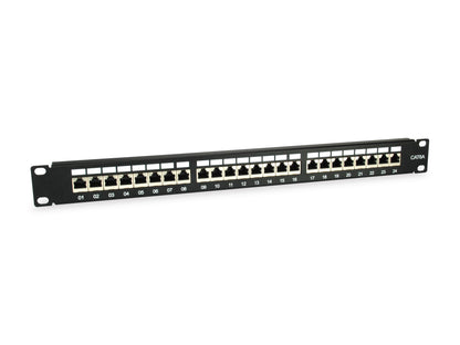 Panel Conexión Blindado EQUIP 24xRJ45 Cat.6A (326625)