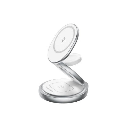 BASE CARGADOR VENTION SMARTPHONE/APPLE WATCH/AURICULARES WIRELESS SILVER