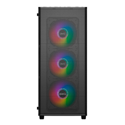 Caja UNYKA Mir 100 ARGB USB-A ATX Negra (UK511303)