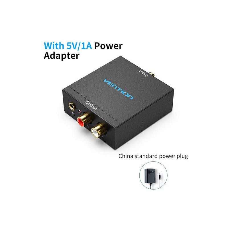 CONVERSOR AUDIO VENTION TOSLINK Y RCA A  2X RCA