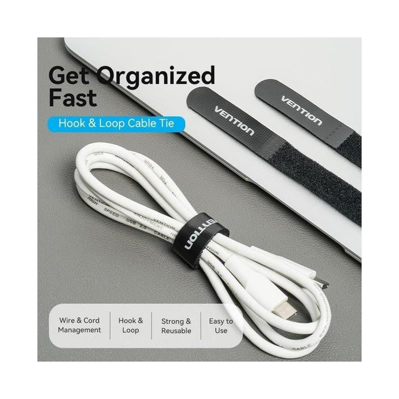 TIRAS ORGANIZADORA VENTION 18CM BLACK PACK 10UD