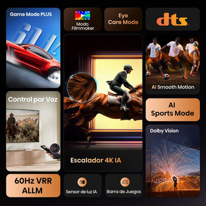 TELEVISOR HISENSE 65" UHD 4K USB SMART TV WIFI VIDAA DOLBY VISION